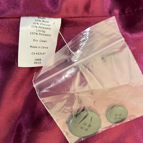 Talbots Sz 4P Kate Fit Wool Blend Plaid Fitted Blazer Single Breasted Careerwear - Picture 9 of 16